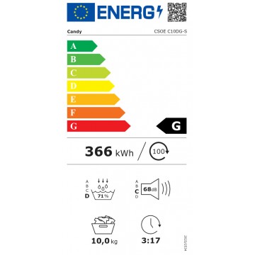 Candy CSOE C10DG-S Στεγνωτήριο 10kg B με Συμπυκνωτή Candy CSOE C10DG-S Στεγνωτήριο 10kg B με Συμπυκνωτή